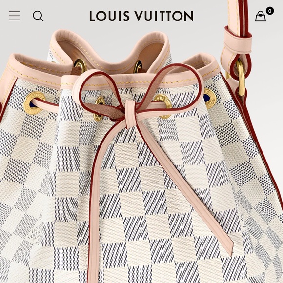 Louis Vuitton Damier Azur Noe BB Bucket Bag like new - Picture 2 of 12